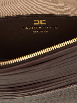 Brown Leather Clutch Bag
