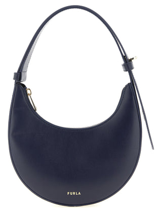 Blue Calfskin Shoulder Bag