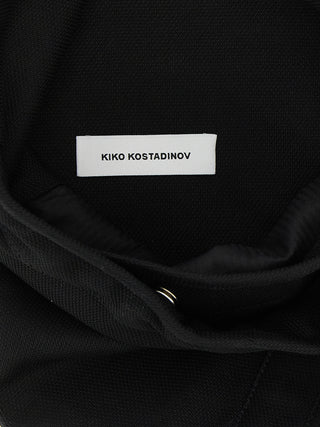 Black Cotton Crossbody Bag