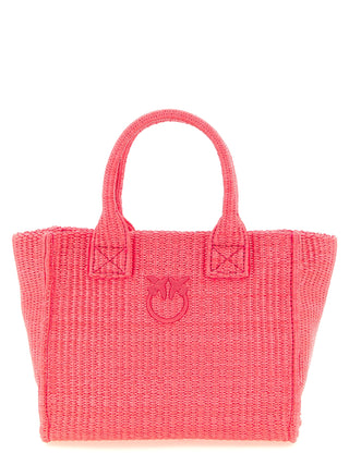 Bolso tote fucsia de polipropileno  