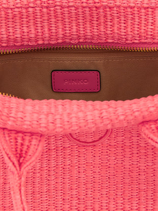 Bolso tote fucsia de polipropileno  