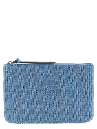 Blue Polypropylene Clutch Bag