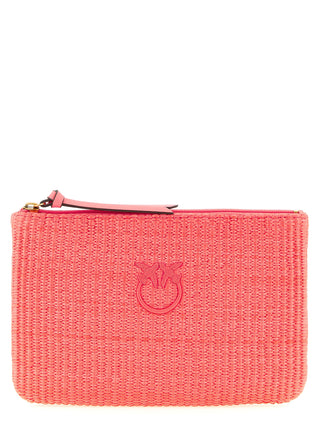 Fuchsia Polypropylene Clutch Bag
