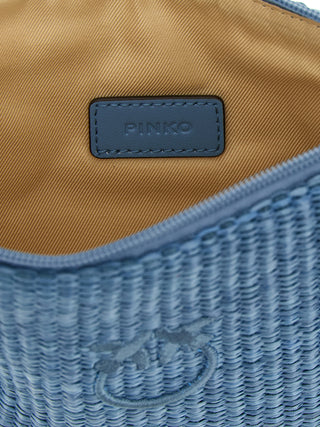 Blue Polypropylene Clutch Bag