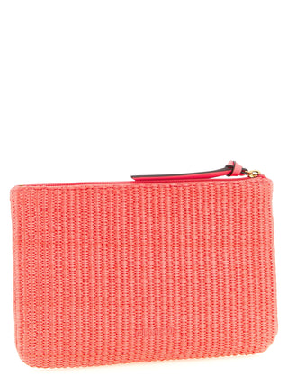 Fuchsia Polypropylene Clutch Bag
