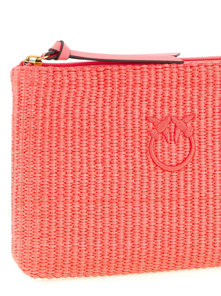 Fuchsia Polypropylene Clutch Bag
