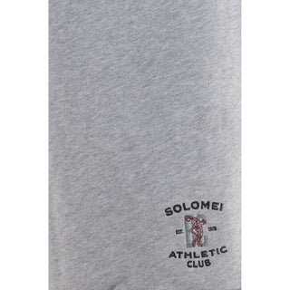 Bermudas de algodón gris