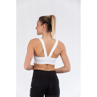 White Polyester Sport Bra