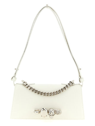 White Calfskin Shoulder Bag