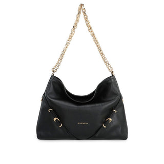 Bolso de hombro de becerro negro