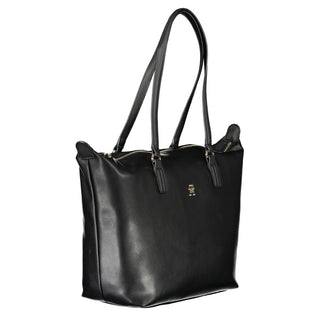 Bolso femenino de poliéster negro