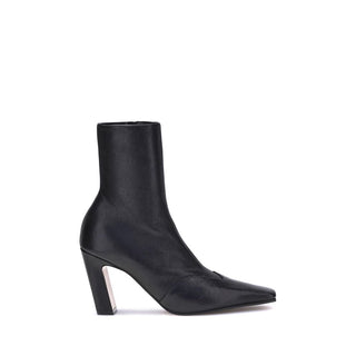 Black Calf Leather Bos Taurus Ankle Boots