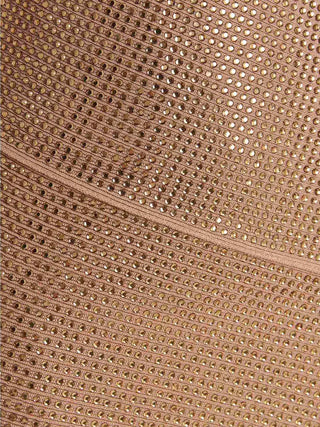 Beige Viscose Mini Skirt