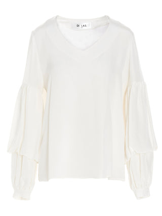 White Silk Blouse