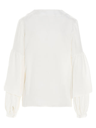White Silk Blouse