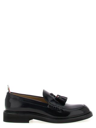 Black Calfskin Slip-On Loafers