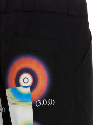Black Cotton Casual Pants
