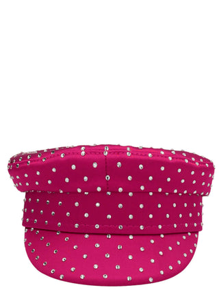 Fuchsia Satin Fatcap Hat