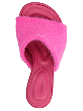 Fuchsia Polyamide Mules