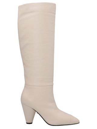 White Leather Over The Knee