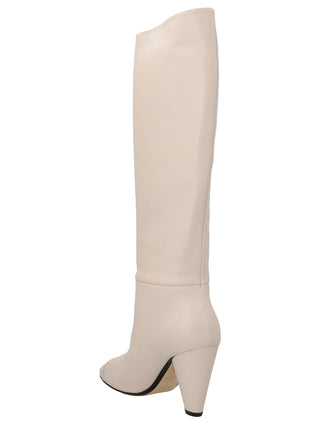 White Leather Over The Knee