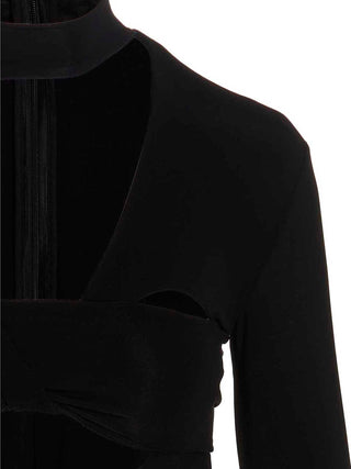 Black Viscose Bodysuit