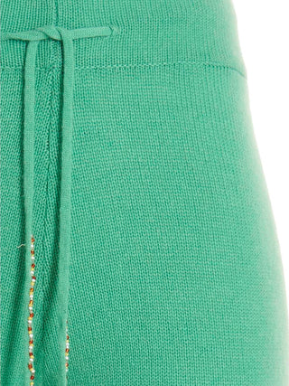 Bicolor Cashmere Casual Pants