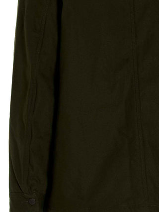 Bicolor Cotton Full-Length Jacket