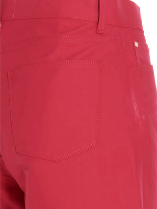 Pantalones casuales fucsia de algodón