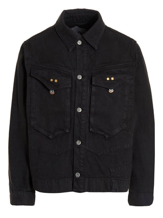 Gray Cotton Denim Jacket