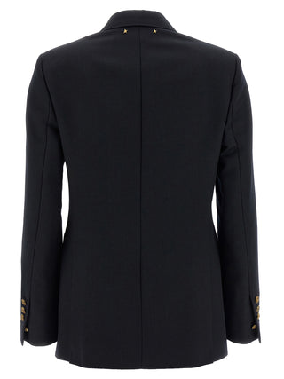 Blue Polyester Blazer