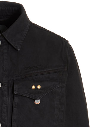Gray Cotton Denim Jacket