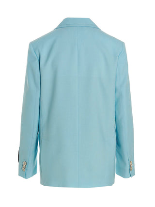 Blue Virgin Wool Blazer