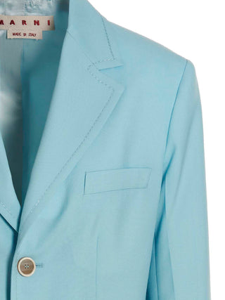 Blue Virgin Wool Blazer
