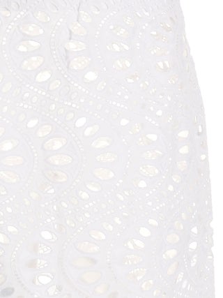 White Cotton Mini Skirt