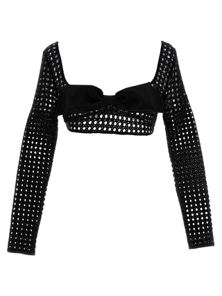 Black Polyester Long Sleeve T-Shirt