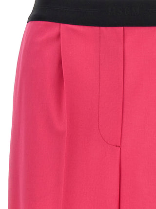 Fuchsia Virgin Wool Pants