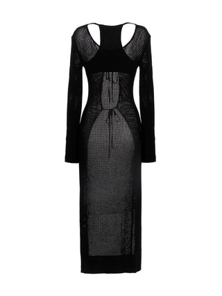 Black Viscose Cardigan