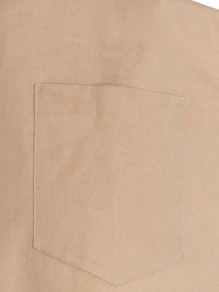 Blusa beige de algodón