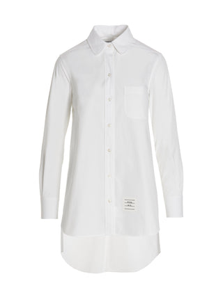 Blusa de algodón blanca