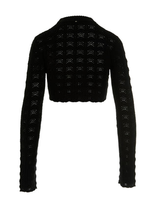 Black Wool Cardigan