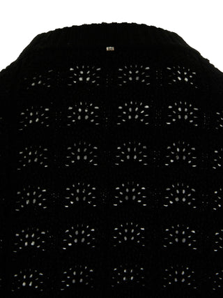 Black Wool Cardigan