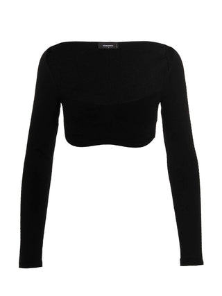 Cárdigan de viscosa negro