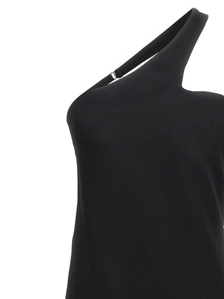 Black Viscose Long Skirt
