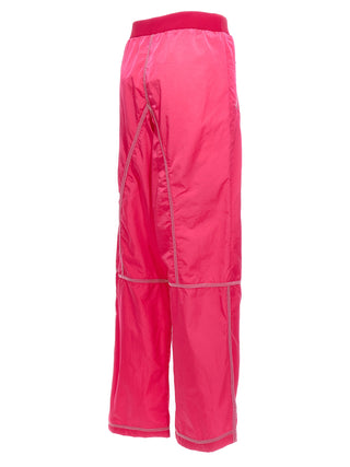 Pantalones deportivos fucsia de poliamida