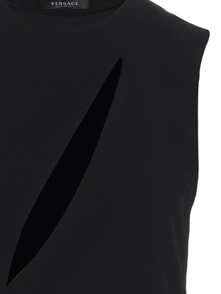 Black Acetate Midi Dress