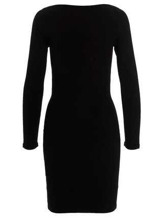 Black Viscose Mini Skirt