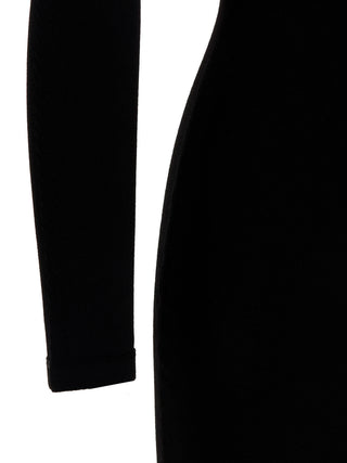 Black Viscose Mini Skirt
