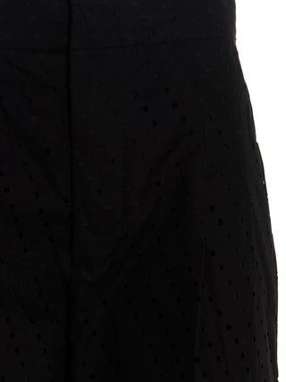 Pantalones casuales de algodón negro