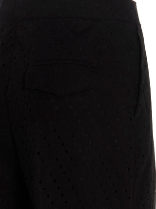 Pantalones casuales de algodón negro